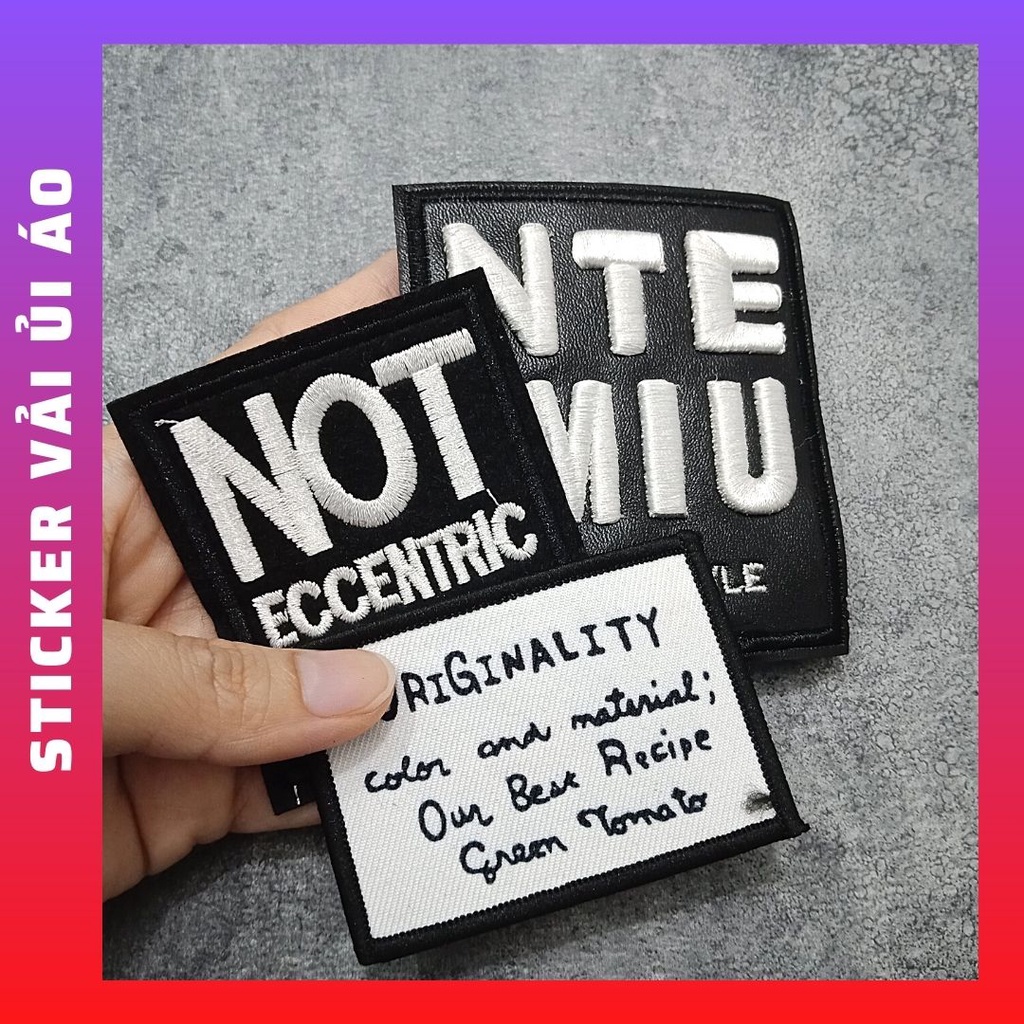 Sticker, path Logo Ủi Quần Áo, BALO xinh xắn - MIẾNG VÁ ÁO DÙNG TRANG TRÍ HAY CHE ĐI VẾT LỦNG, RÁCH TRÊN QUẦN ÁO 1
