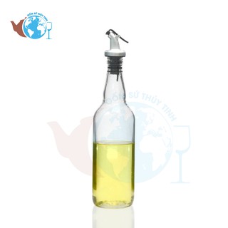 Chai thủy tinh đựng dầu ăn chiết rót dầu 500ml