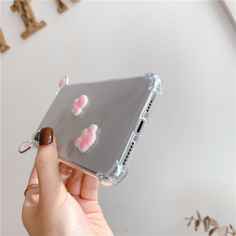 [XẢ KHO BÁN LỖ] ỐP IPHONE Ở đâu rẻ hơn? ỐP TRONG TAI THỎ CUTE GIÁ HẠT DẺ