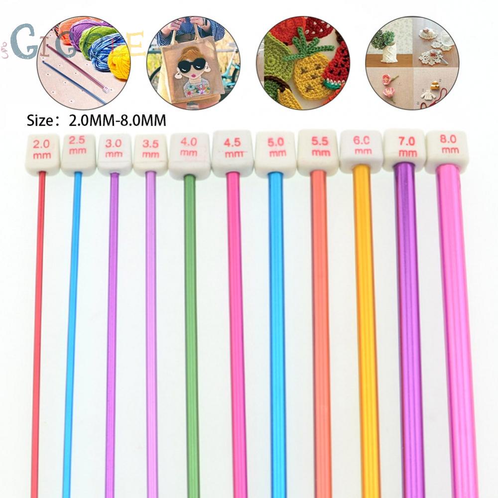 Crochet Hooks 2MM-8MM Afghan Knitting Long Tunisian Needles 10.6\"inch