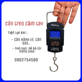 Cân điện tử cầm tay mini chính hãng nhỏ gọn cân câu cá bỏ túi tiện lợi 50kg