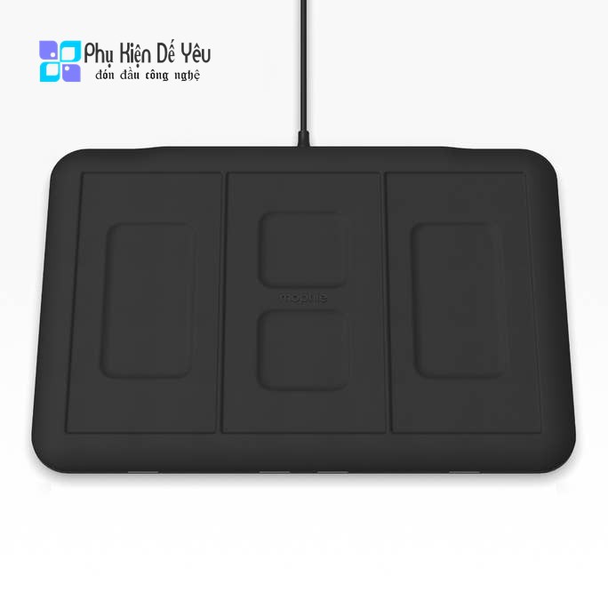 Đế sạc không dây Mophie 4-in-1 wireless charging mat  [CHÍNH HÃNG PHÂN PHỐI VN, BẢO HÀNH 2 NĂM]