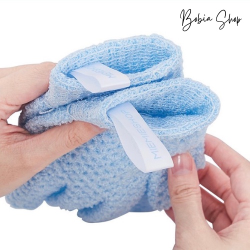 Găng tay tắm tẩy tế bào chết Bobia, Hàng Xuất cao cấp, găng tay tắm bay mụn thâm lưng hiệu quả số 1