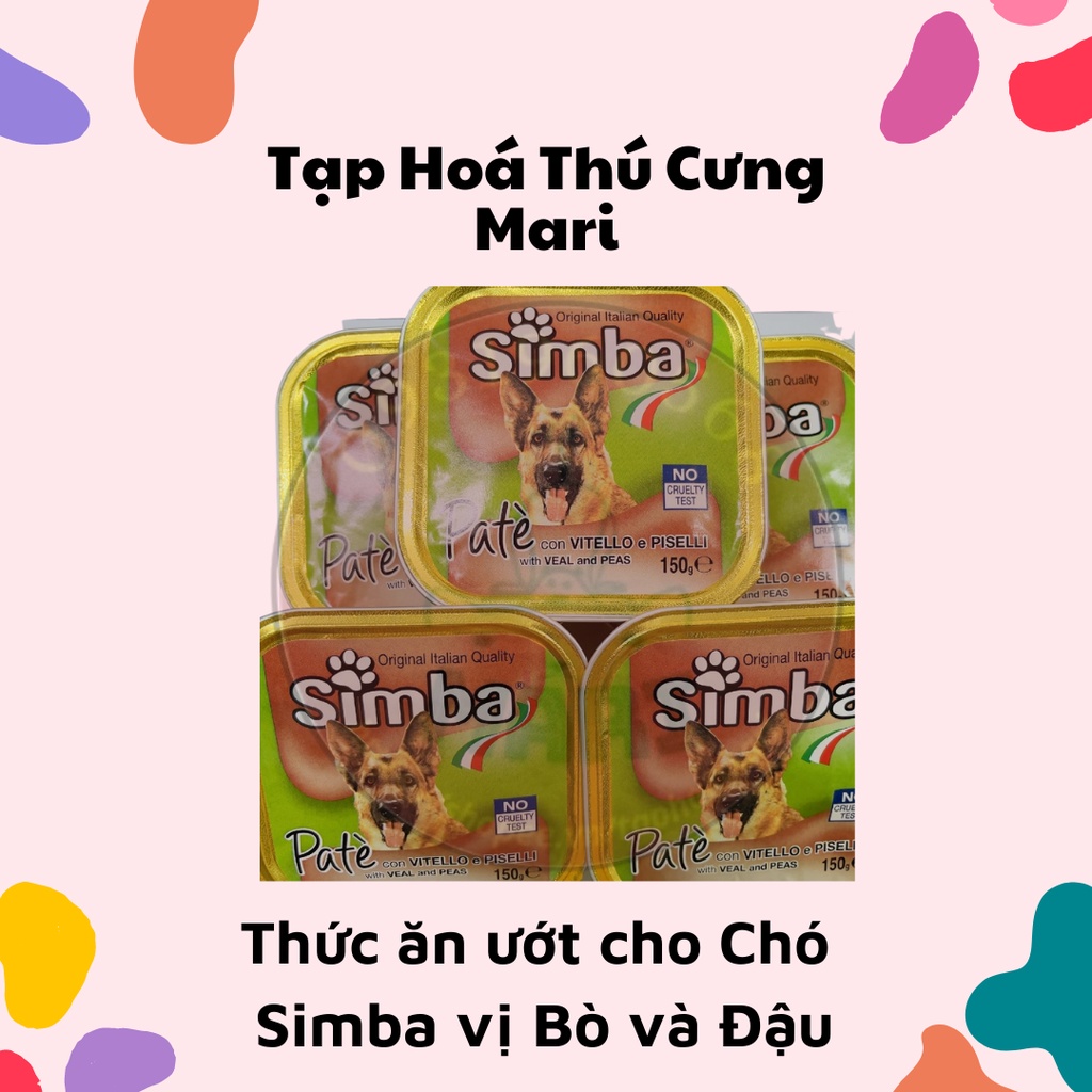 Thức ăn ướt Simba dành cho chó - Chất lượng Ý - Thơm ngon bổ dưỡng - Taphoamari