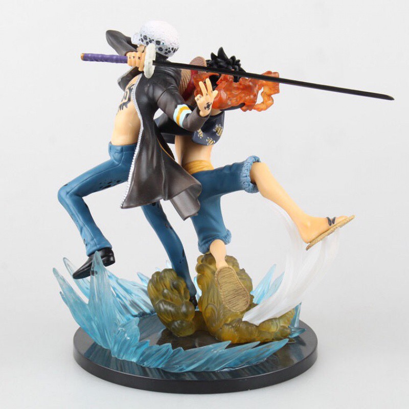 (Siêu sốc hủy diệt) Mô hình Luffy và bác sĩ tử thần Trafalgar Law (one piece)