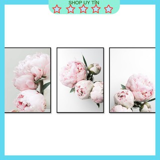 [Hàng có sẵn] Combo 3 tranh vải canvas trang trí nhà cửa kích thước 40*60 cm nhiều mẫu hot