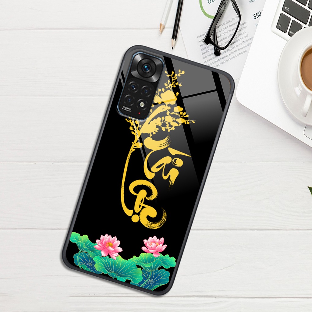 Ốp lưng KÍNH Xiaomi REDMI NOTE 11 / NOTE 11S 4G / 5G / NOTE 11 PRO 4G / 5G in hình 3D TÀI LỘC-TÂM AN -MÃ ĐÁO