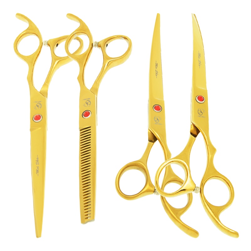 Kéo cắt tỉa lông thú cưng Meisha 7.0 inch 440c B0014A màu vàng kim phong cách Nhật Bản