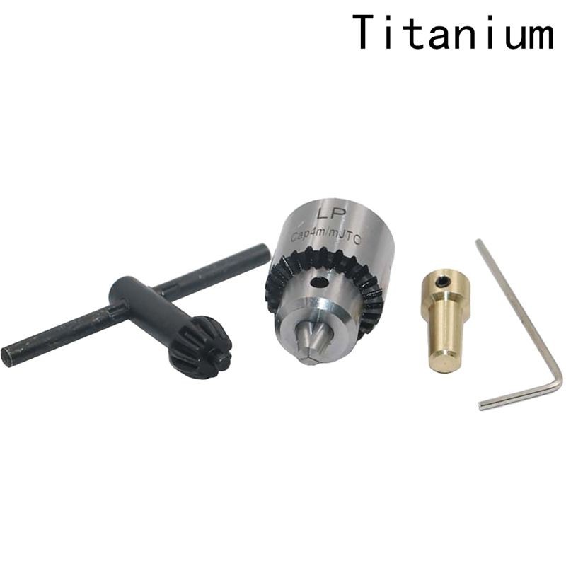 Bộ kẹp mũi khoan mini JT0 kèm trục kết nối chất lượng cao trục 3,17mm phạm vi kẹp 0.3 - 4mm