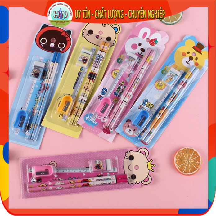 Bộ dụng cụ học tập 5 món đáng yêu cho bé