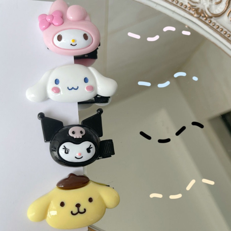 Kẹp Tóc Đuôi Vịt Bằng Nhựa Họa Tiết Hoạt Hình