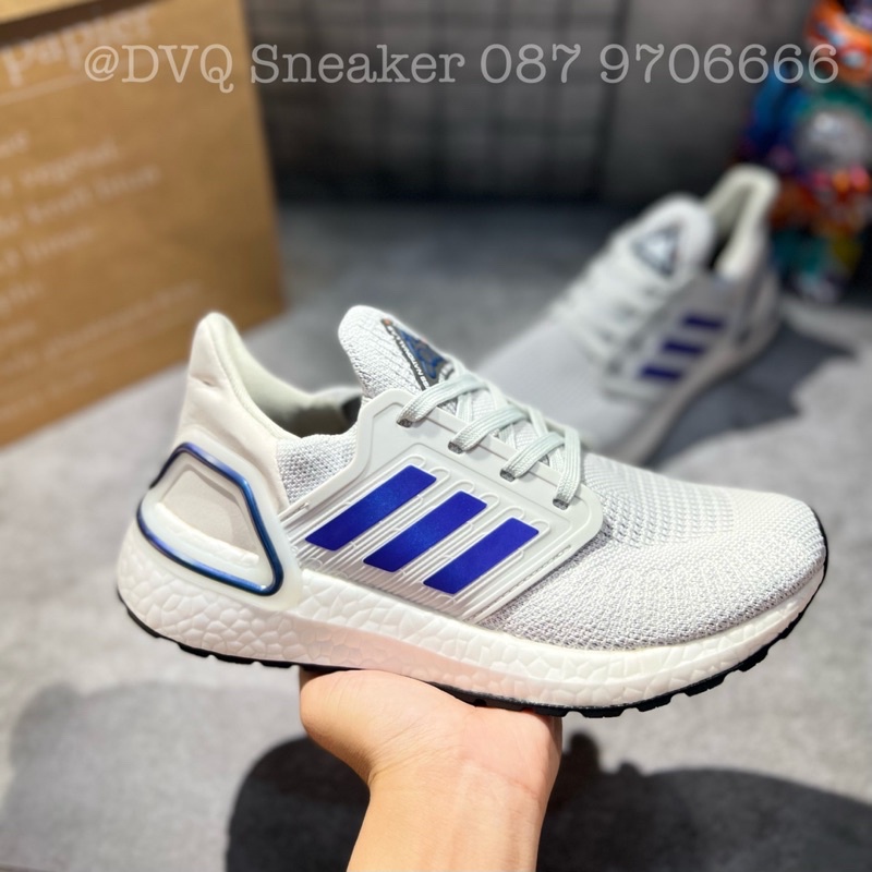 Giày thể thao ULTRA BOOST 2021 grey Xám gót tím đế đen Ultra boost UB 6.0