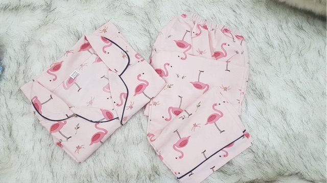 Bộ pijama nữ dài tay kate thái dễ thương