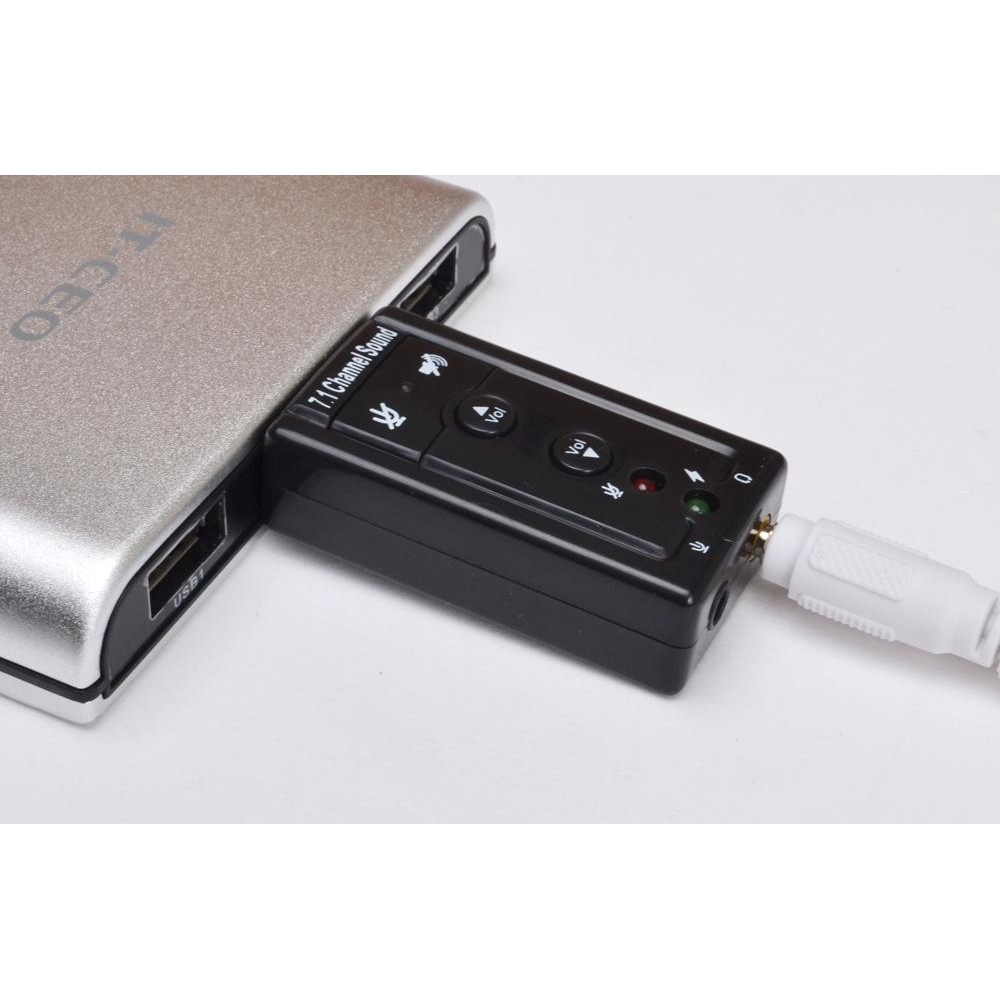 USB Sound 7.1 Tặng kèm cáp loa 2 đầu 3.5 dài 1.5M -dc237