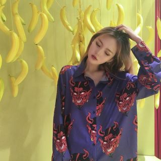 Áo sơ mi họa tiết độc đáo ulzzang
