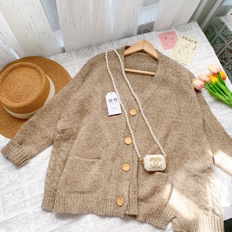 [Đọc mô tả] Áo len khoác cardigan 2hand hàng tuyển dày đẹp-Tiệm Cói Cô Lê