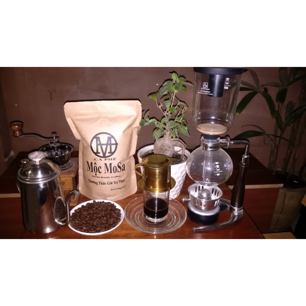 Cà phê rang xay Mộc MoSa - Robusta coffee - cà phê Vối