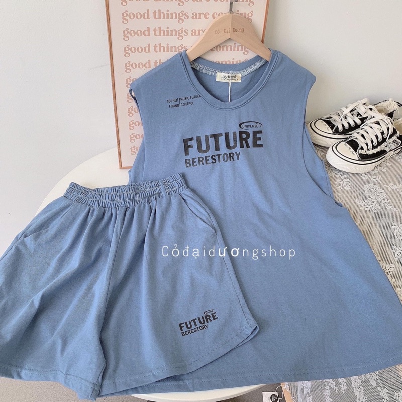 [Sale Sốc] Bộ Tanktop In Ngực FUTURE Kèm Áo Trong - Set Thể Thao 3 Lỗ Ulzzang Hot(video + ảnh thật)