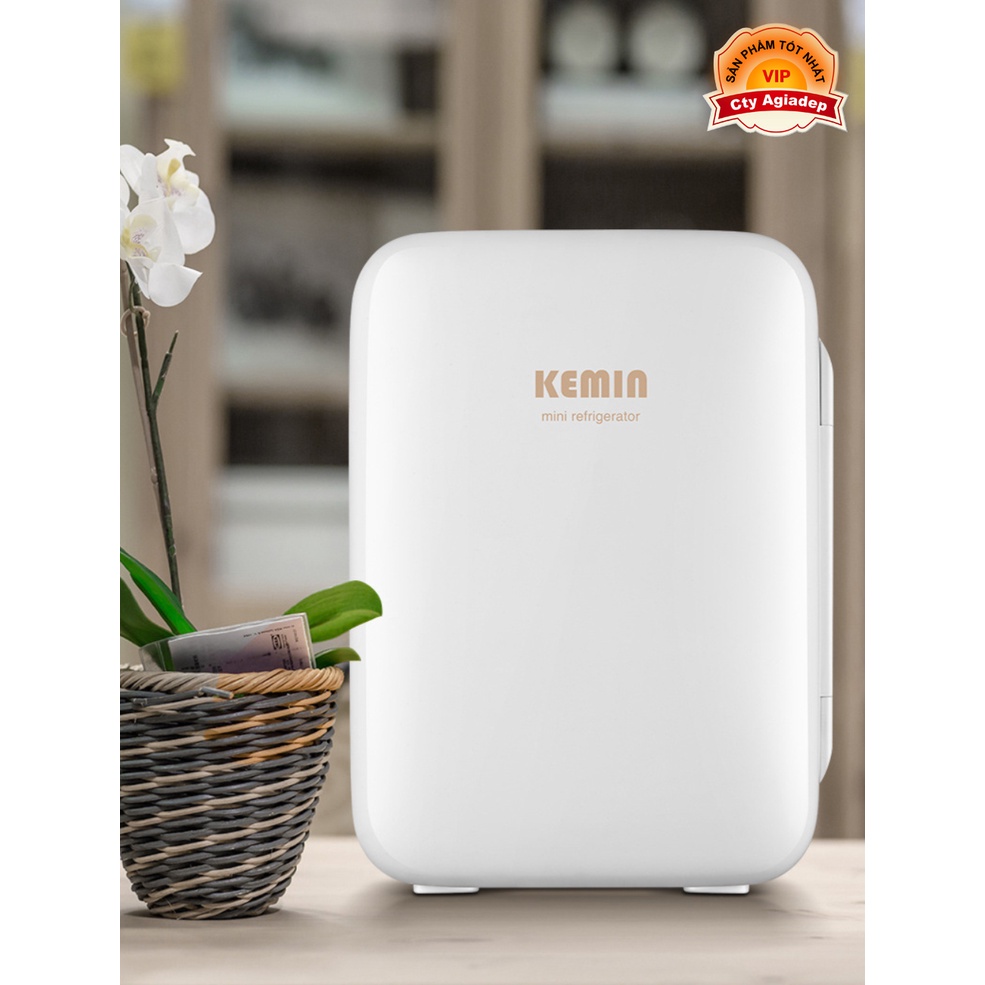 Tủ lạnh nhỏ 10L KEMIN dùng xe hơi ô tô trong nhà 2 chiều nóng lạnh