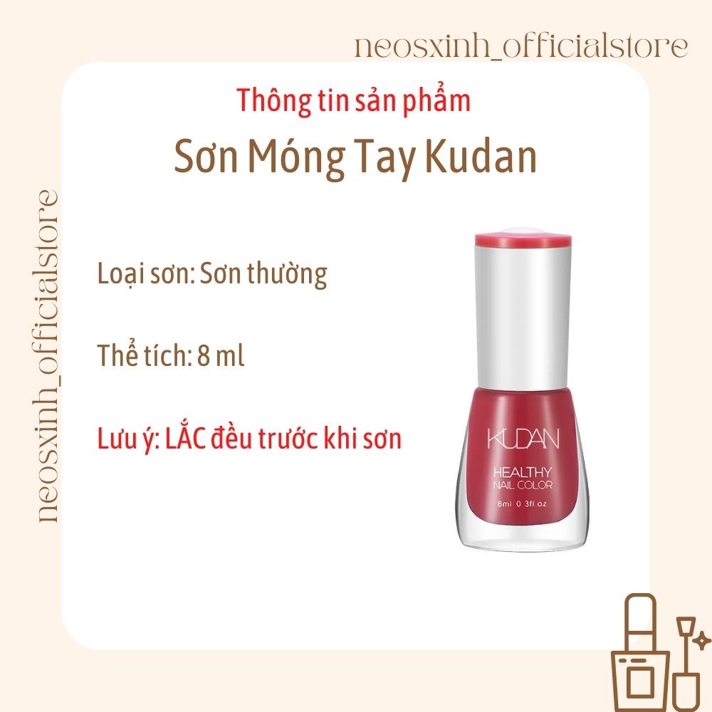 Sơn Móng Tay Kudan - Màu Nude Đen Trắng Trong Suốt Kim Tuyến Pastel Tím - Neosxinh Nails