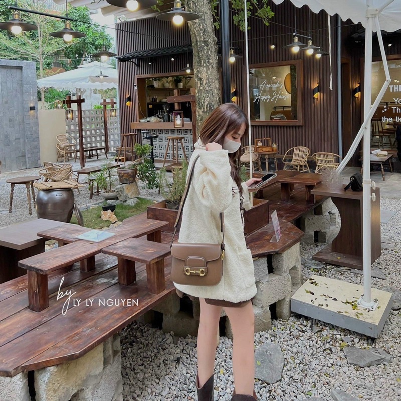 🤎🤎Áo lông phối da xinh lắm luôn , mặc siêu nhẹ siêu ấm siêu điệu  • 2 sz sm65 | BigBuy360 - bigbuy360.vn