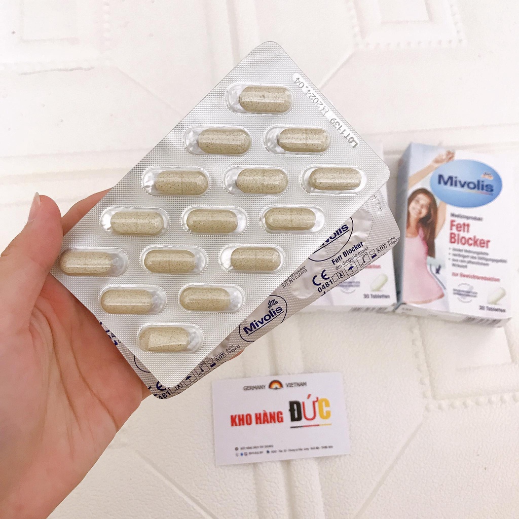 Viên Uống Giảm Cân Fett Blocker Của Mivolis Đức - 30 Viên