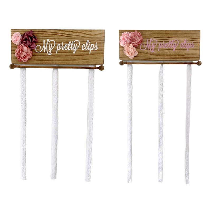Giá Đỡ Nơ Kẹp Tóc Gắn Tường Trang Trí Phòng Bé Gái
