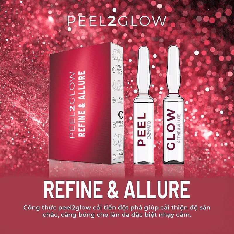 SET PEEL CĂNG BÓNG CHO DA NHẠY CẢM PEEL2GLOW REFINE & ALLURE