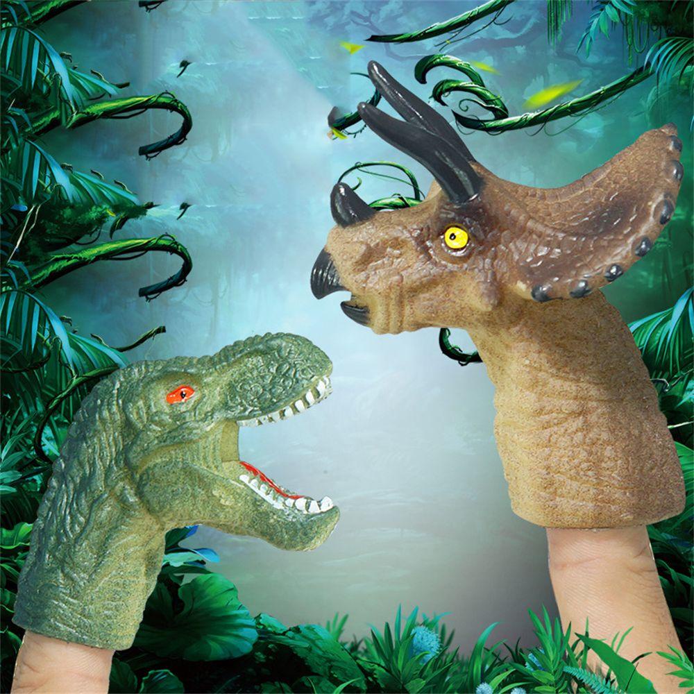 YIYU Bộ 5 Con Rối Đeo Ngón Tay Hình Khủng Long Dễ Thương