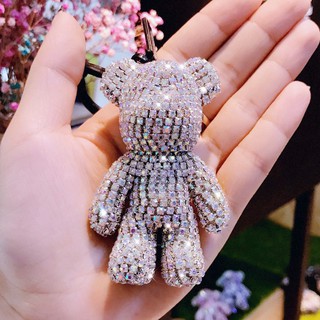 Móc khoá gấu đính đá