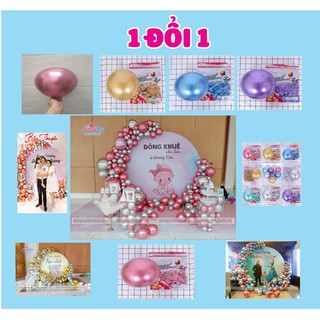 Bong Bóng Siêu Nhũ 10 inch - Bóng Chorme - Phụ Kiện Trang Trí Tiệc