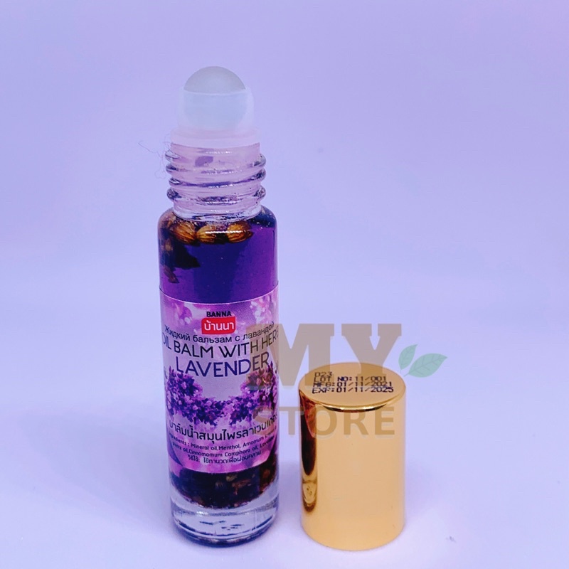 (Chính Hãng) Dầu Lăn Thảo Dược Oil Balm With Herb- Hương Lavender Otop Thái Lan 8cc