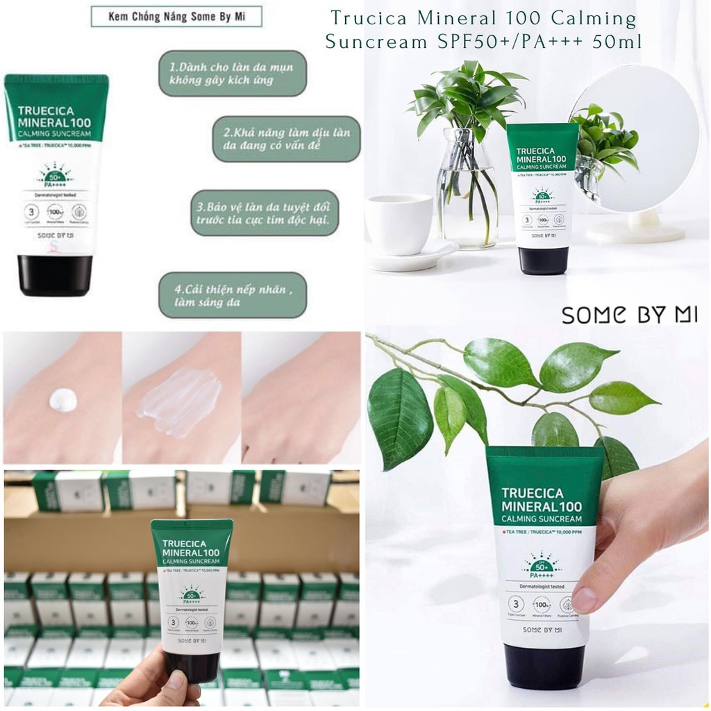 Kem Chống Nắng Some By Mi Trucica Mineral 100 Calming Suncream SPF50+/PA+++ 50ml