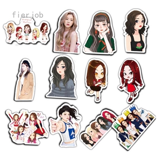 Set 50 Miếng Dán Hình Nhóm Nhạc Kpop Red Velvet Đẹp Mắt Dùng Trang Trí