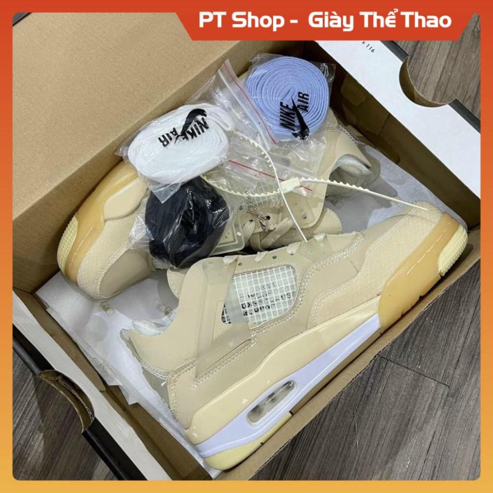 [FreeShip + Hàng Xịn] Giày Thể Thao Air jordan 4 màu kem + jd4 các màu hot , giày sneaker Jd trắng đen xanh đỏ