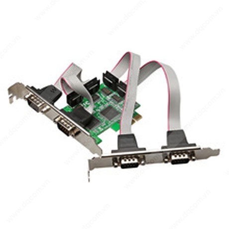 Card chuyển đổi PCI-E to 4 Com  WINET tạo thêm cổng com trên máy tính kết nối thiết bị công nghiệp
