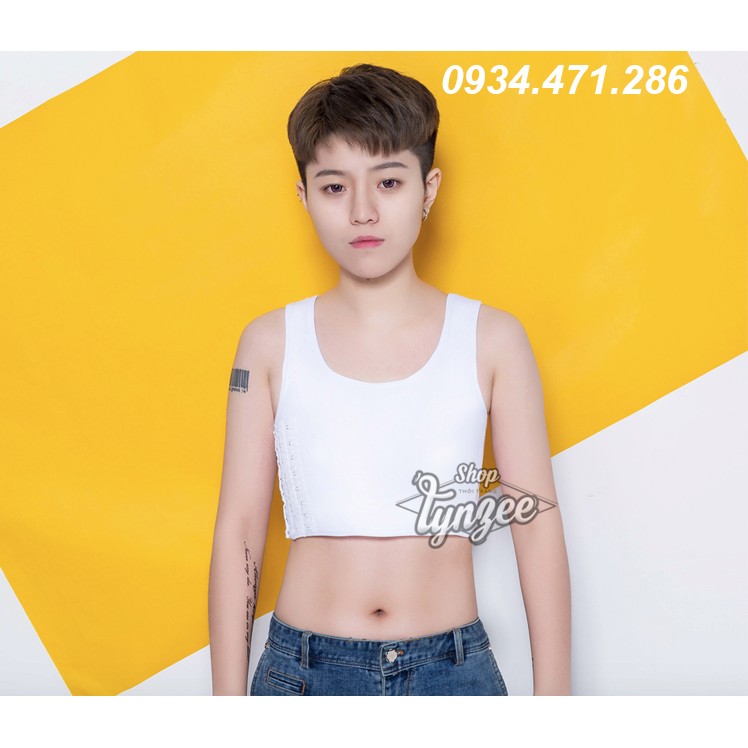Áo ba lỗ lửng kèm nịt Tomboy, Trans, Lesbian