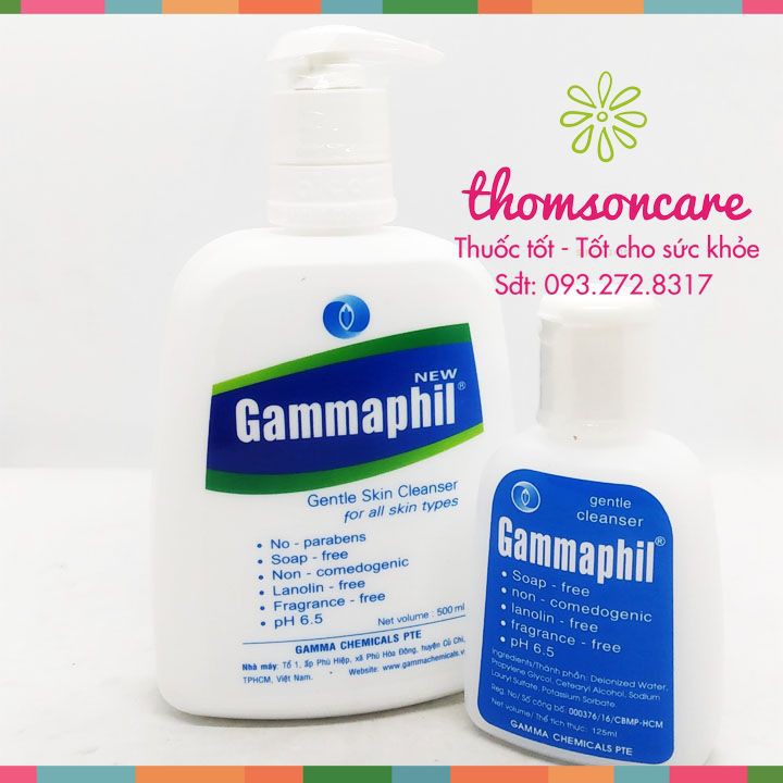 Sữa rửa mặt Gammaphil - Dùng được cho cả da nhờn và da khô - Chai 125ml - Chai 500ml | BigBuy360 - bigbuy360.vn