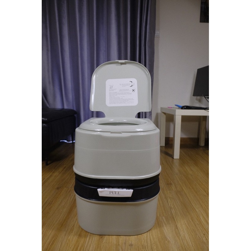 Toilet dã ngoại di động nhựa PP cao cấp 20L + 24L(tặng kèm túi đựng chuyên dụng)