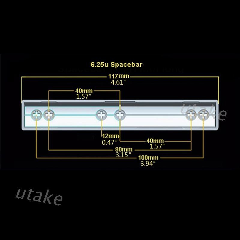 Bộ Bàn Phím Thay Thế Cho Gk61 Gk64 6.25u