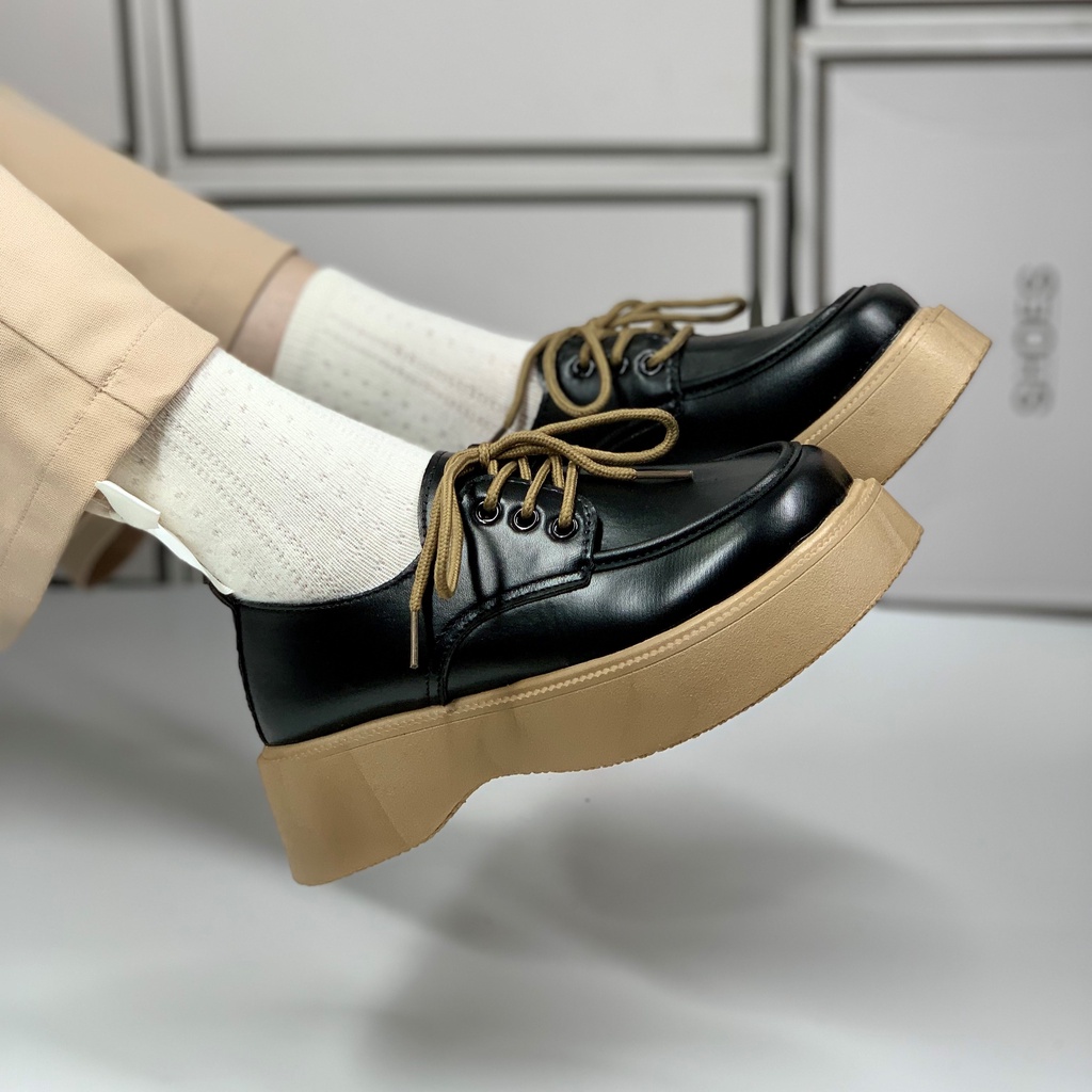 GIÀY OXFORD ULZZANG DA MỊN ĐẾ MỀM ĐỘC QUYỀN LOVESHOES MÃ 2202-3