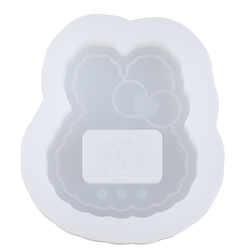Khuôn Silicone Làm Móc Khóa Hình Thỏ / Gấu Lấp Lánh DIY