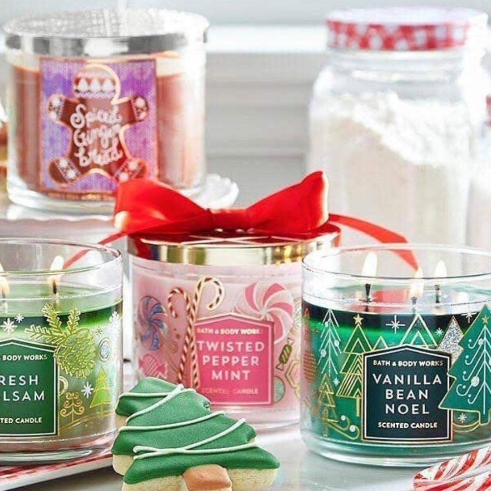 [BILL MỸ] NẾN THƠM THƯ GIÃN BATH AND BODY WORK WHITE BARN CHRISTMAS VERSION