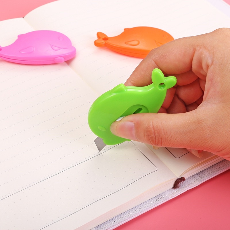 Dao rọc giấy mini sử dụng tiện lợi hình con cá-PK007