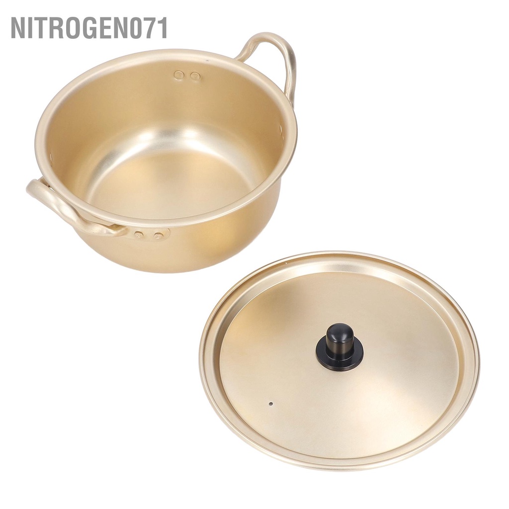 ❤️ Nitrogen071 Nồi nấu mì ramen trơn kiểu Hàn Quốc Khả năng dẫn nhiệt tốt di động có thể xếp chồng lên nhau nắp đậy cho Đi bộ đường dài cắm trại tại nhà