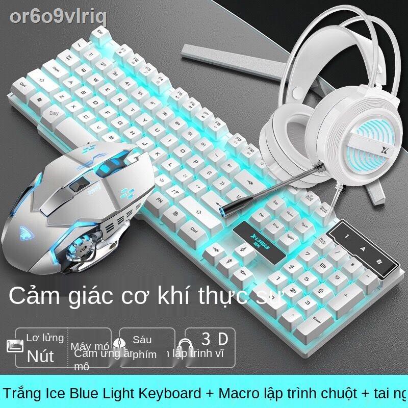 ❡☃Bộ bàn phím và chuột đa dạng của Wrangler Real Manipulator Bộ ba miếng Tai nghe và chuột Bộ ba miếng đặc biệt dành cho