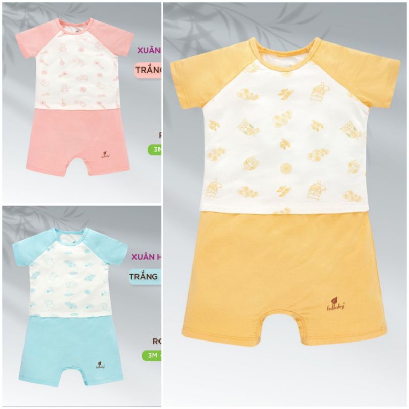 Romper, body liền quần cộc sợi tre Lullaby NH690P