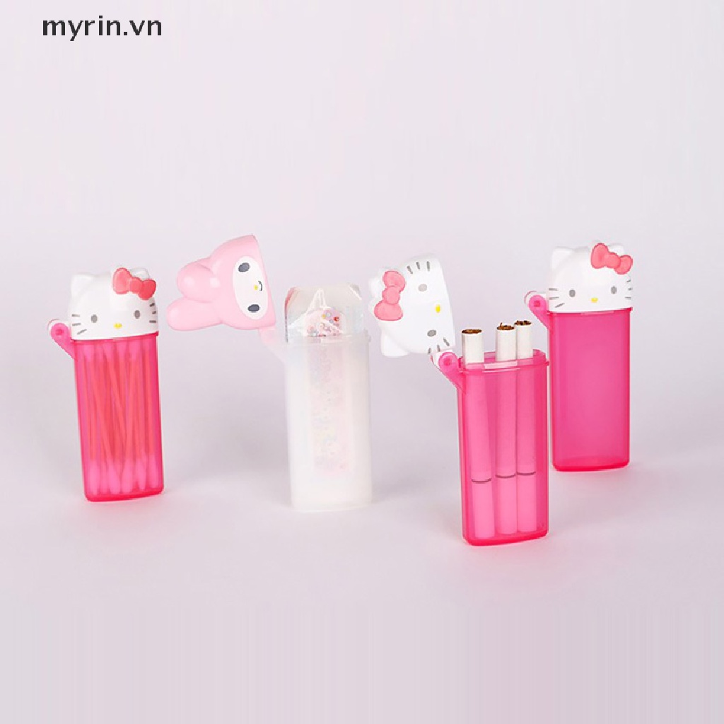 Hộp Đựng Tăm Bông Hình Hello Kitty Đáng Yêu