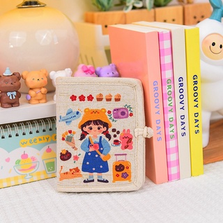 Ví vải canvas gấp in hình cô gái Nhật Bản nhiều mẫu dày dặn đựng vừa thẻ căn cước