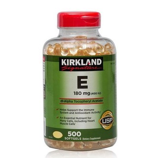 Date t4.27 vitamin e 180mg kirkland 500 viên - mỹ